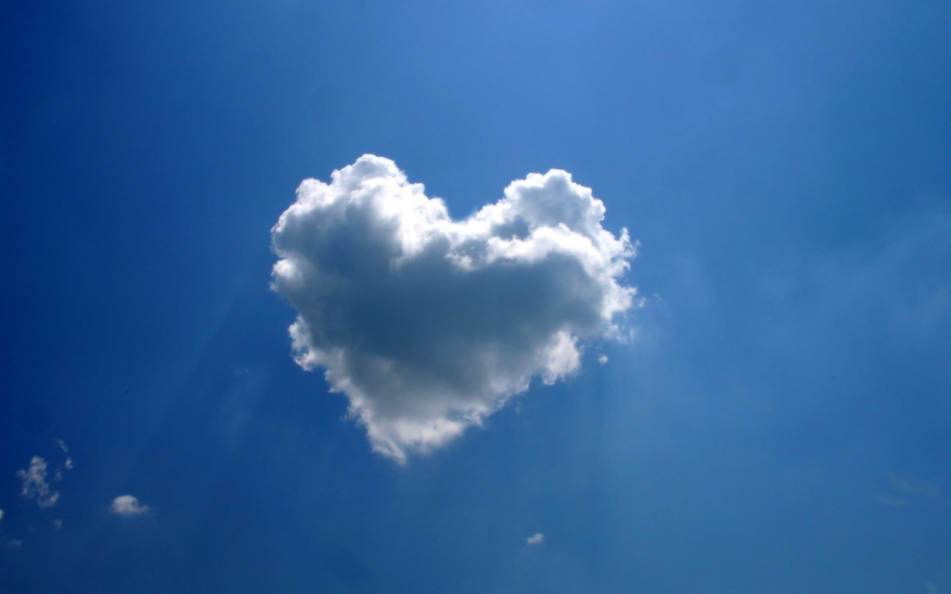 clouds, hearts, skyscapes - desktop wallpaper