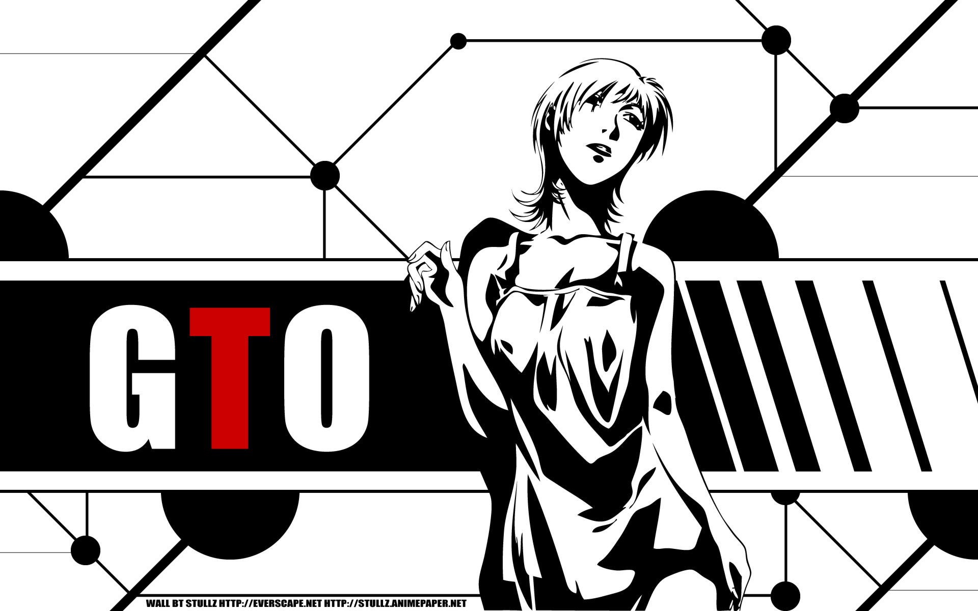 black and white, Great Teacher Onizuka, anime, selective coloring - desktop wallpaper