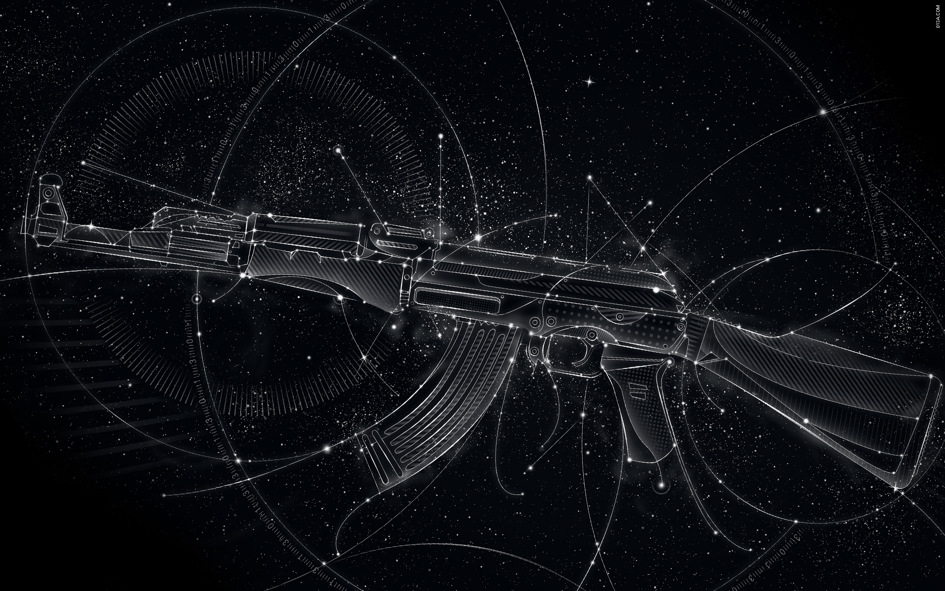 guns, AK-47, Matei Apostolescu - desktop wallpaper