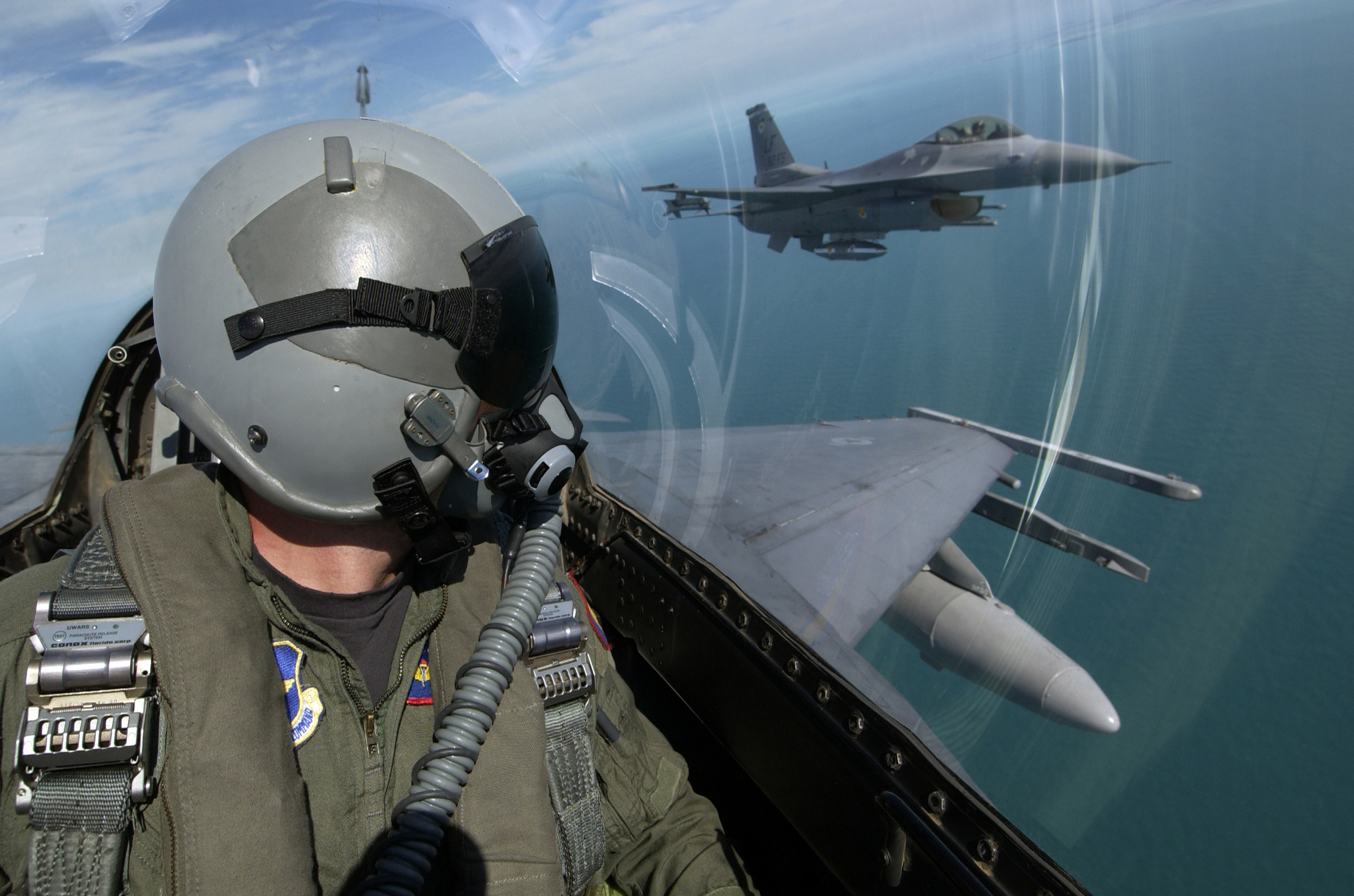 aircraft, military, Pilot, F-16 Fighting Falcon - desktop wallpaper