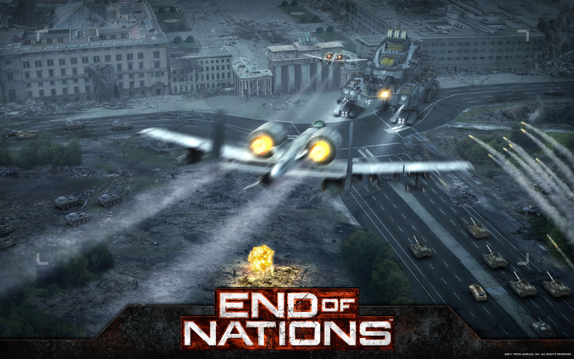 aircraft, war, tanks, A-10 Thunderbolt II, End Of Nations - desktop wallpaper