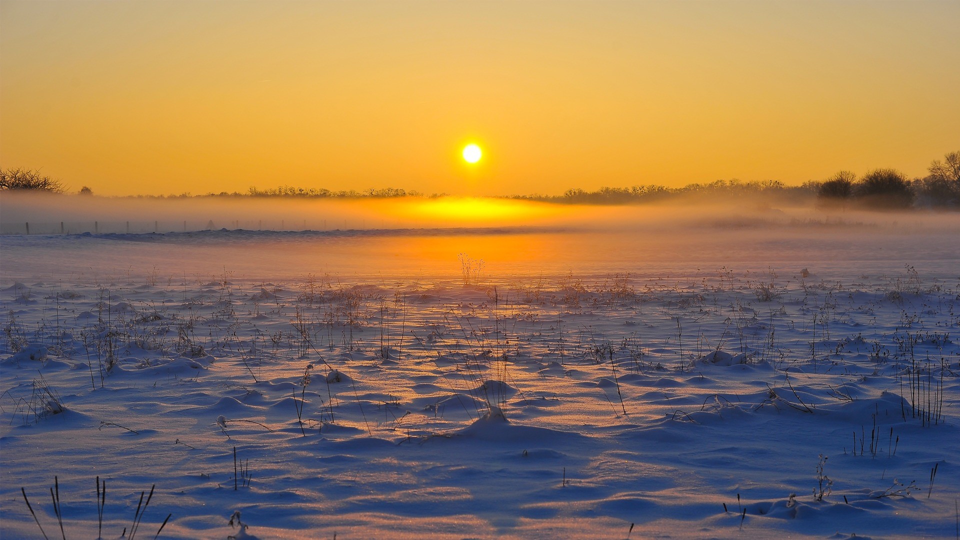 ice, sunrise, landscapes, nature, snow landscapes - desktop wallpaper