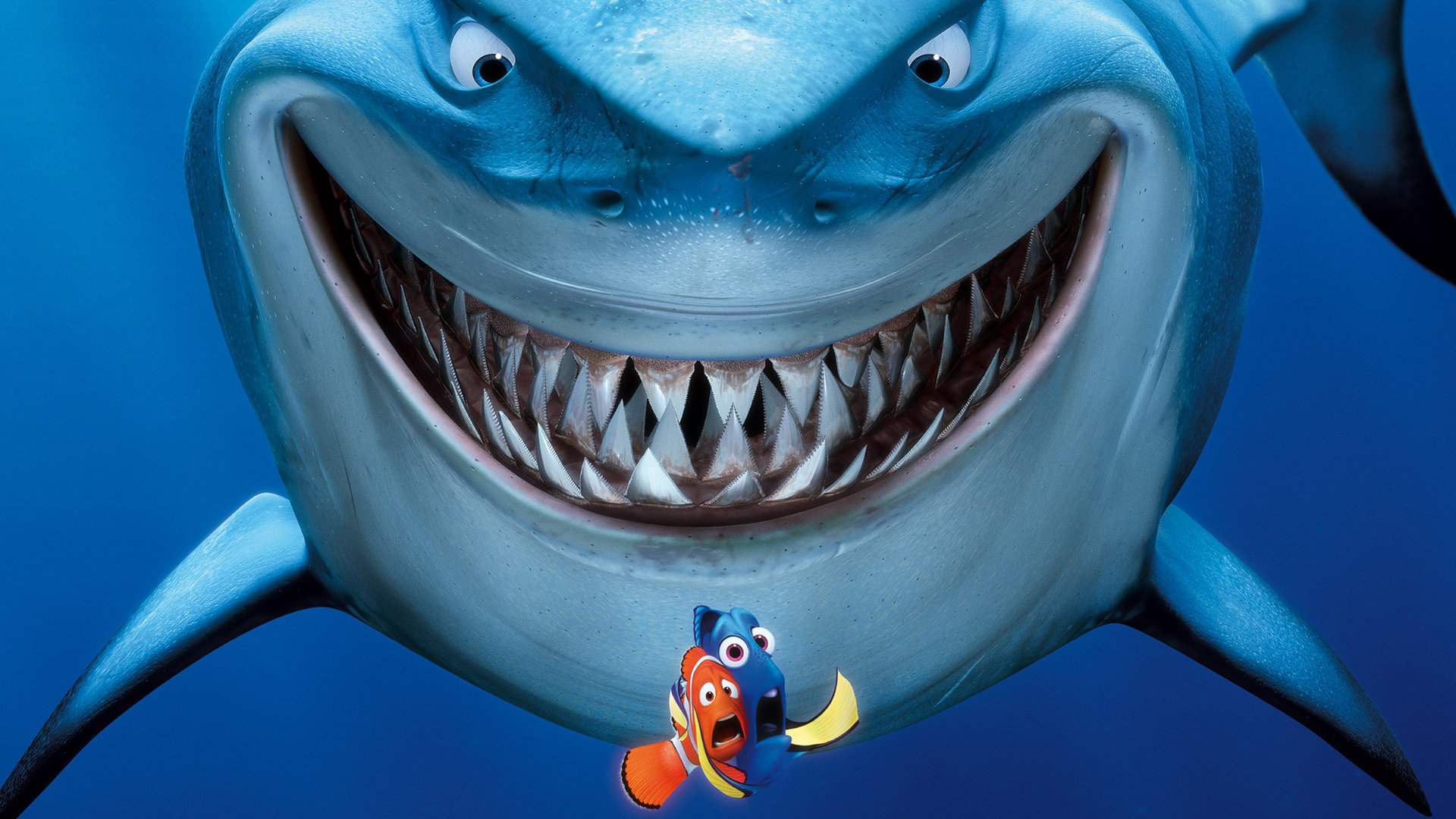 Pixar, Finding Nemo, sharks - desktop wallpaper