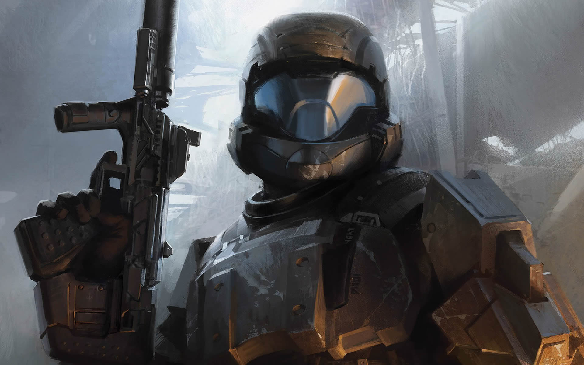 video games, Halo, weapons, armor - desktop wallpaper
