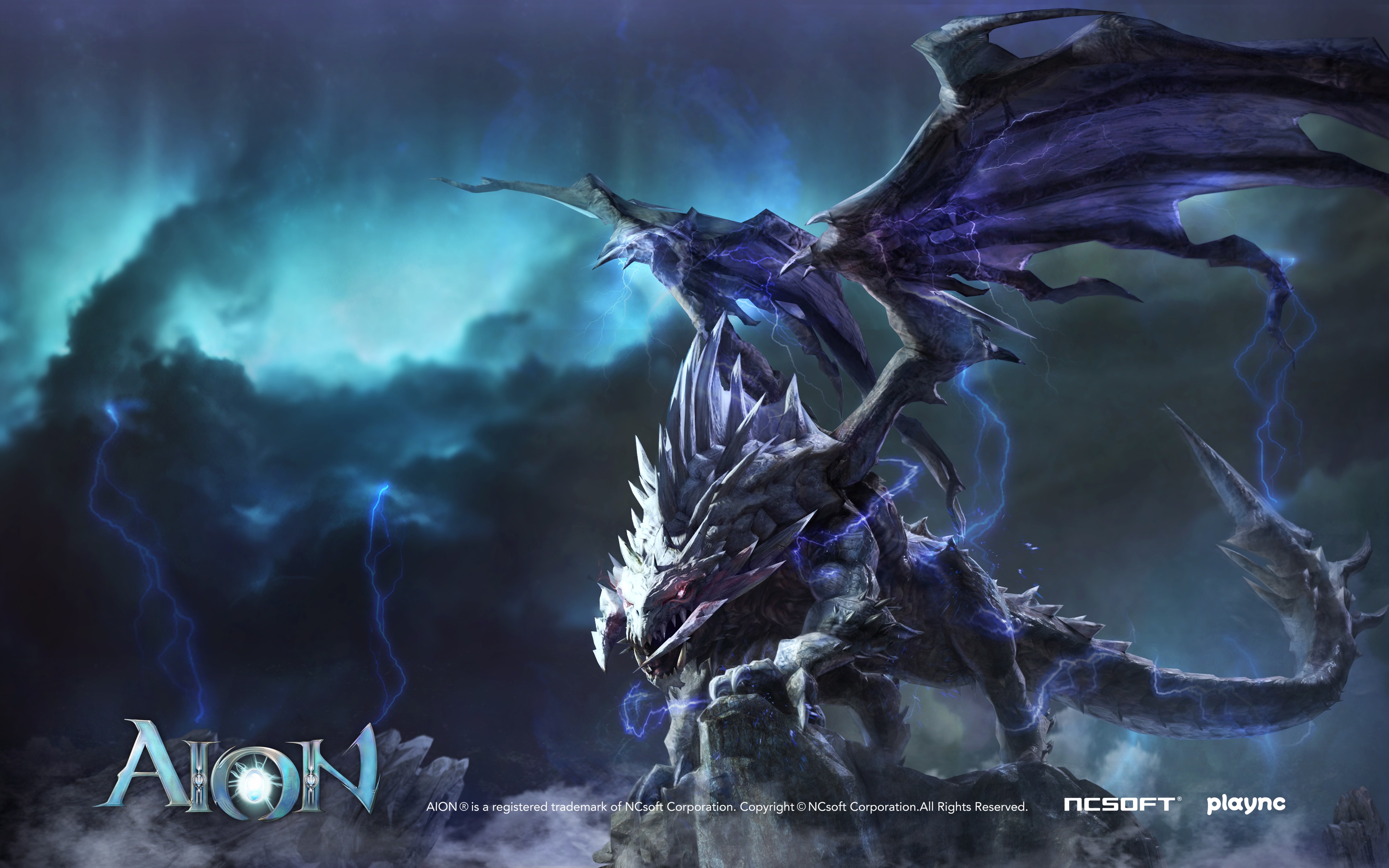 video games, dragons, Aion, artwork - desktop wallpaper