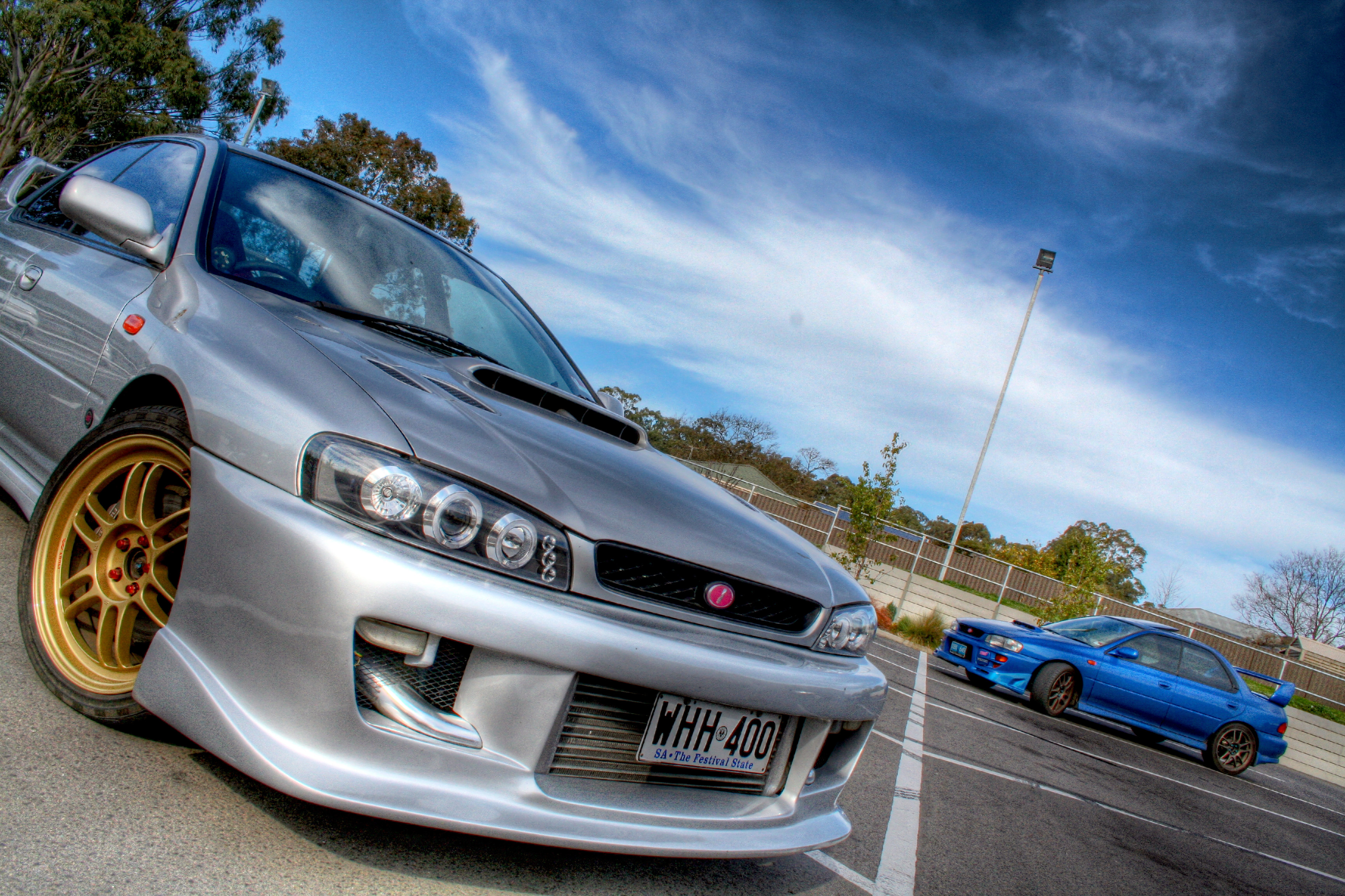 cars, silver, Subaru, vehicles, HDR photography, Subaru Impreza WRX, Subaru Impreza WRX STI - desktop wallpaper