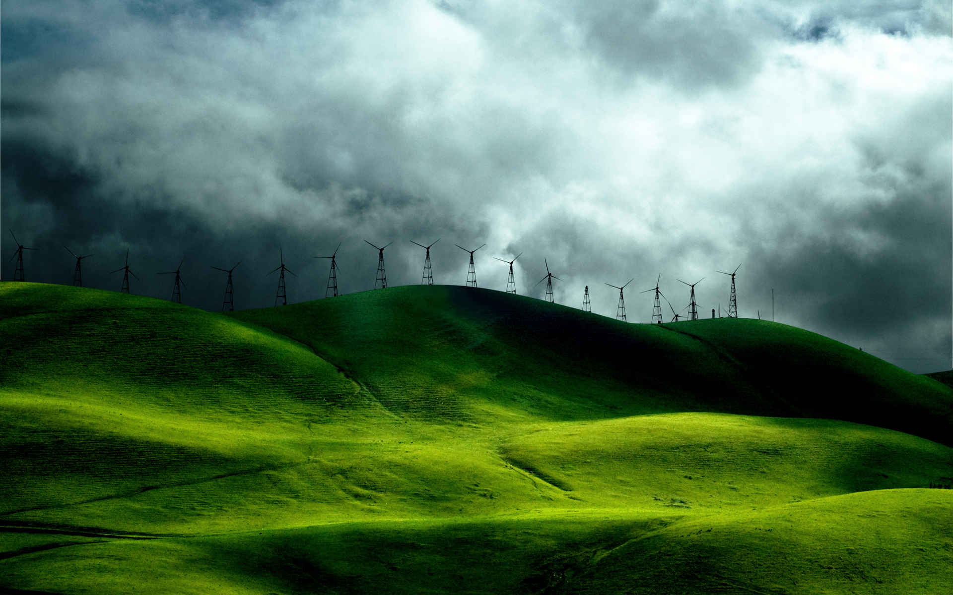 green, nature, grass, fields, hills, India, skyscapes, kerela - desktop wallpaper
