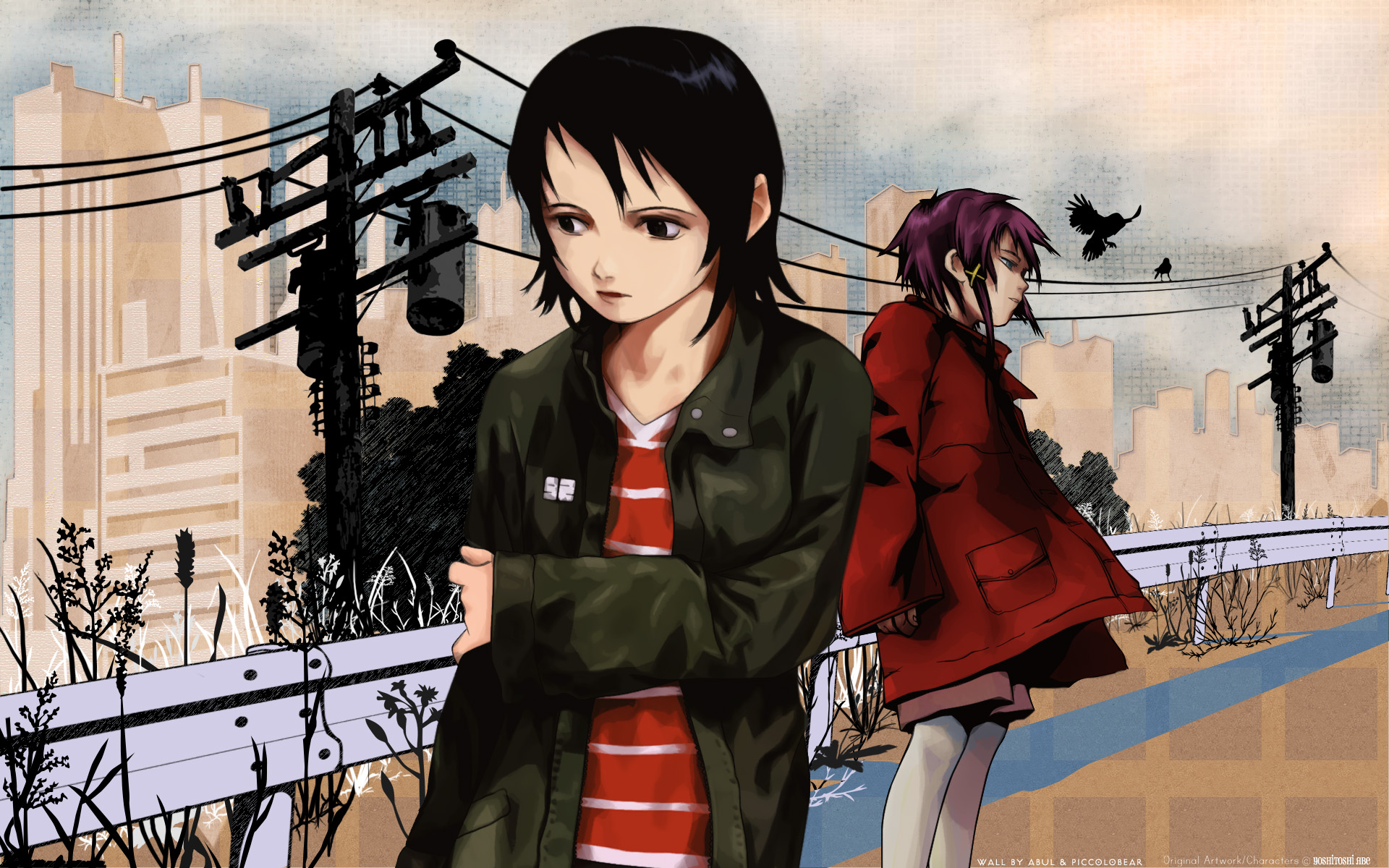 Serial Experiments Lain, anime - desktop wallpaper
