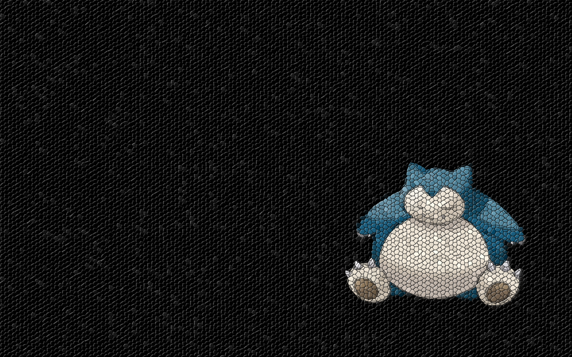 Pokemon, mosaic, Snorlax - desktop wallpaper
