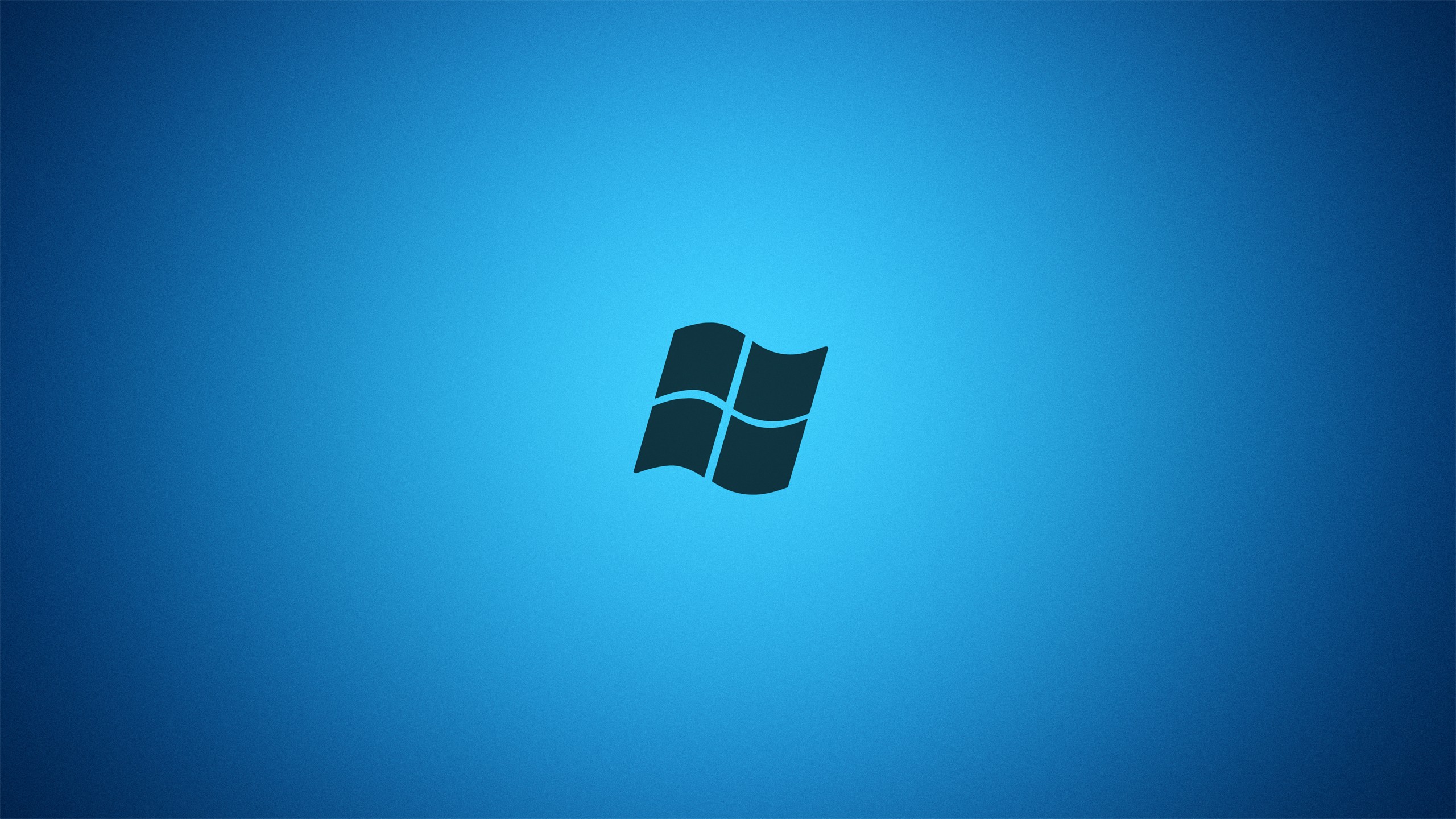 blue, minimalistic, Microsoft Windows, logos, Vignette - desktop wallpaper