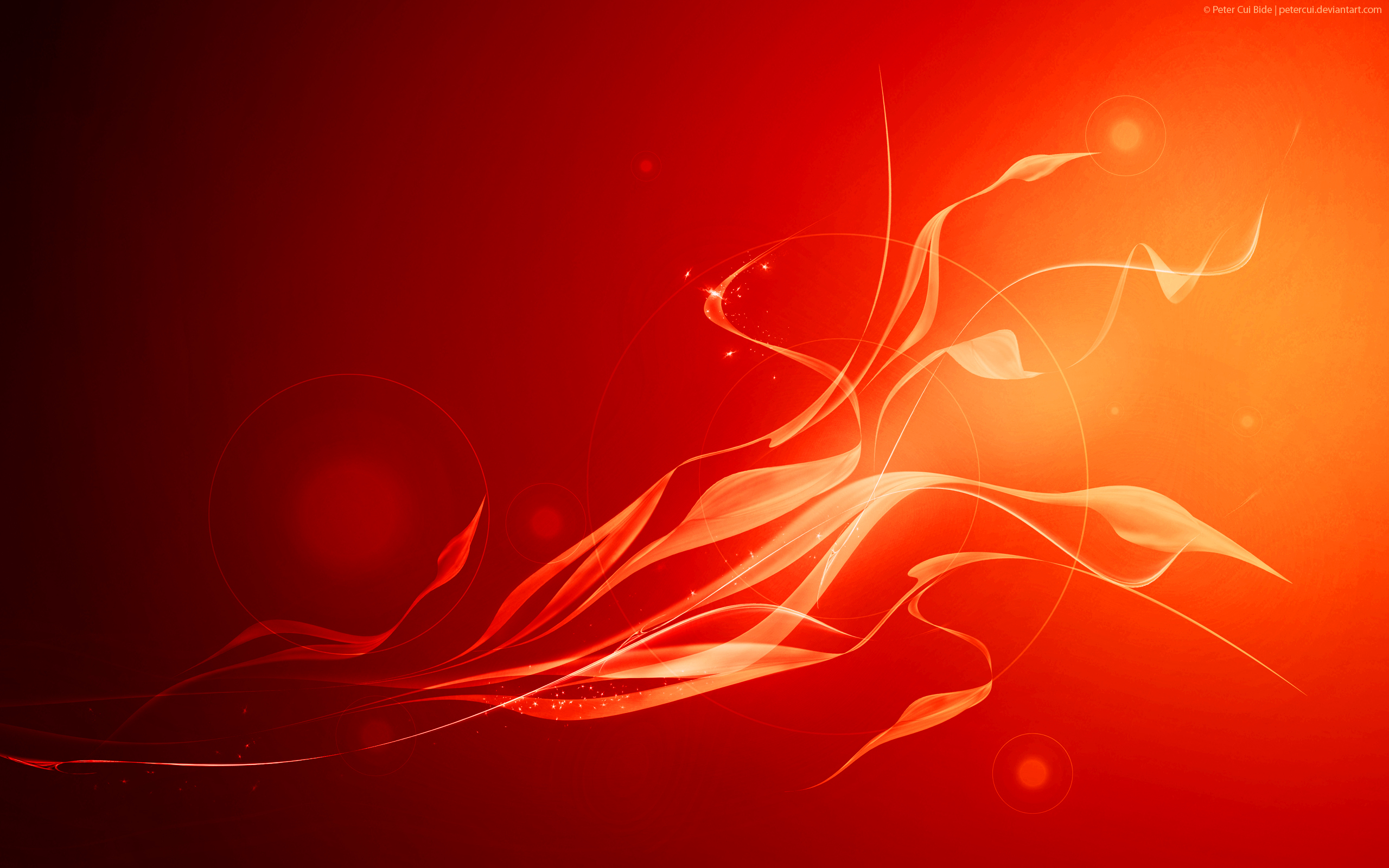 light, abstract, red - desktop wallpaper