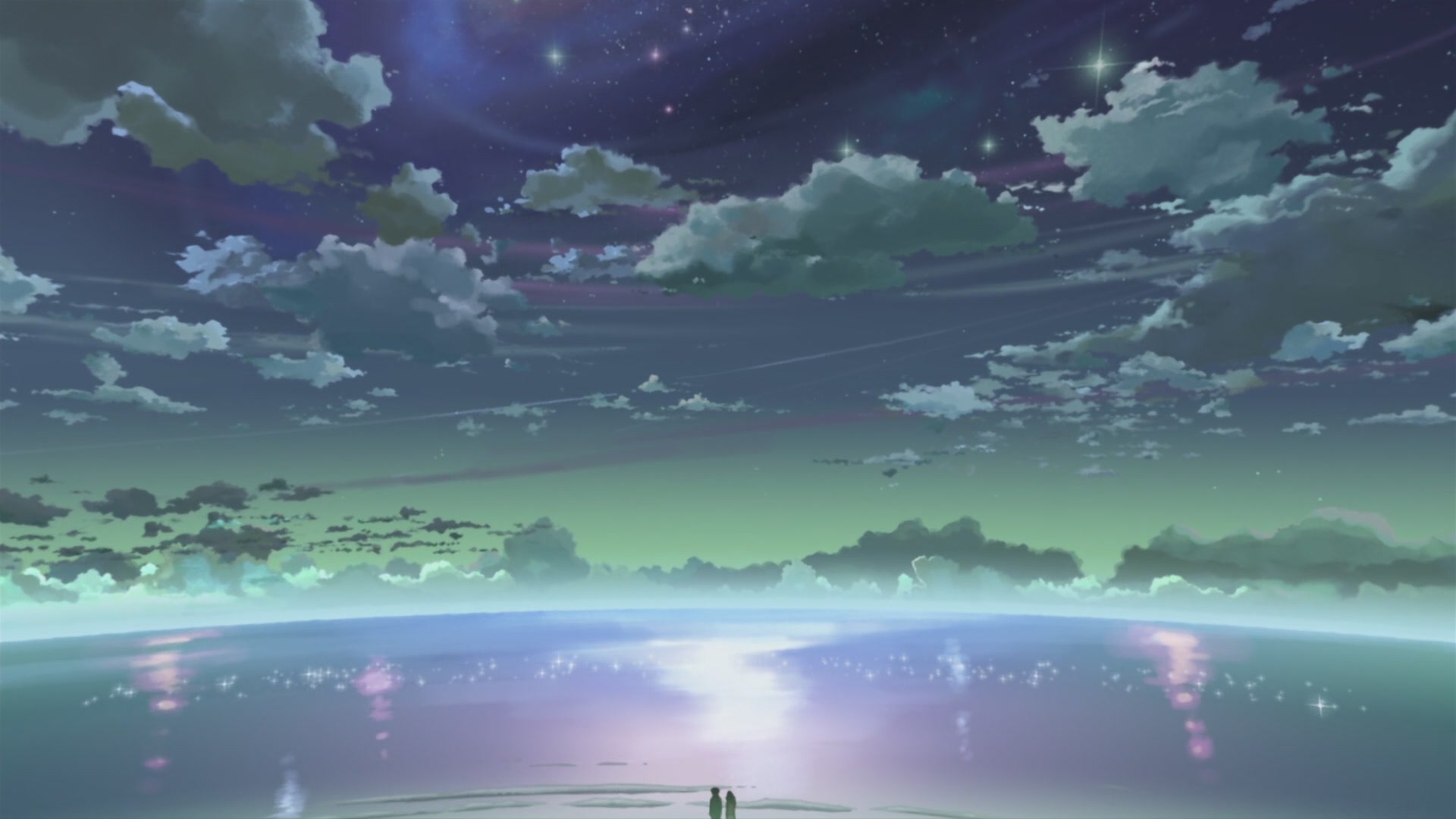 clouds, Makoto Shinkai, 5 Centimeters Per Second, skyscapes - desktop wallpaper
