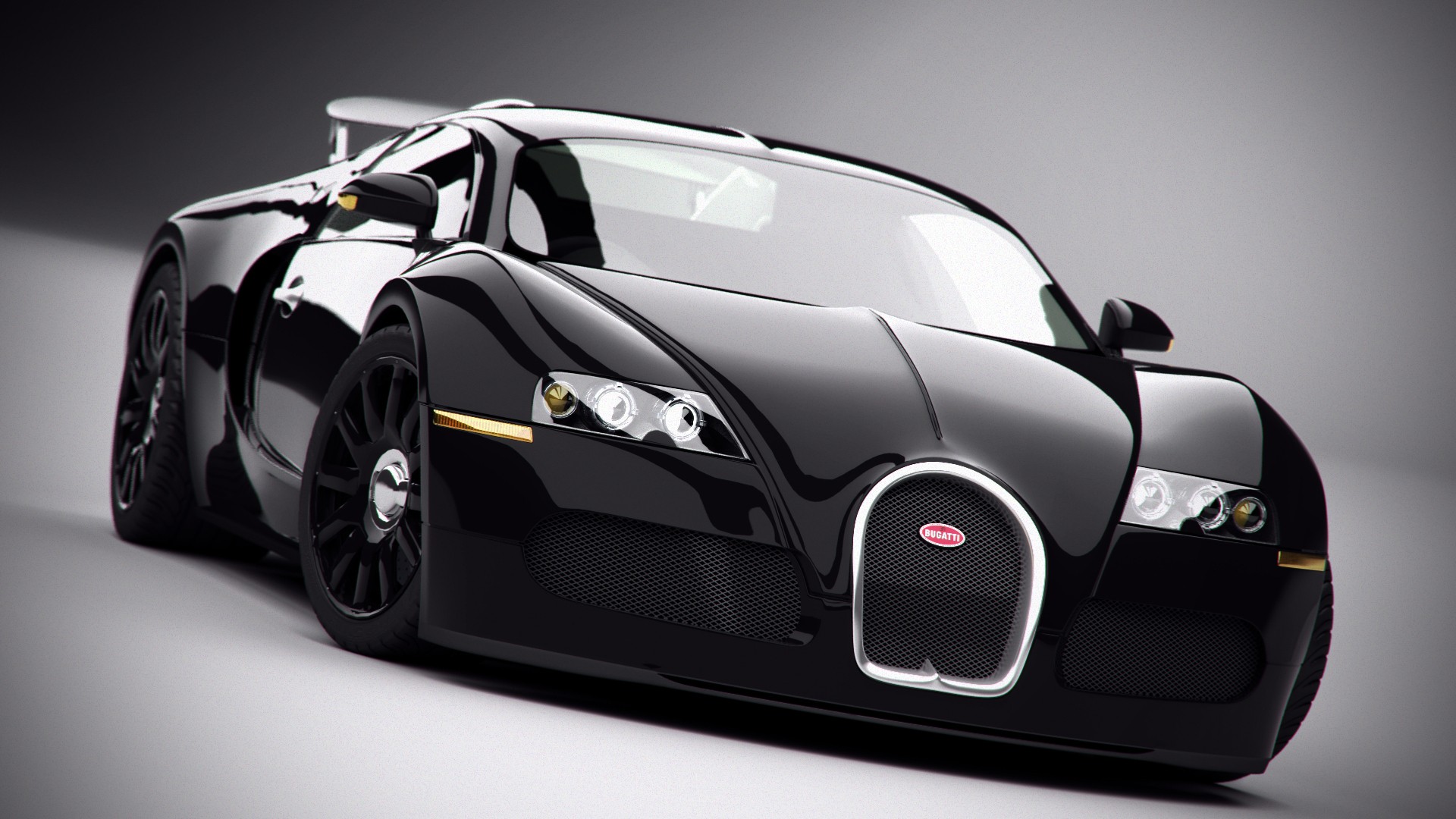 cars, Bugatti Veyron, Bugatti, vehicles, supercars, black cars - desktop wallpaper