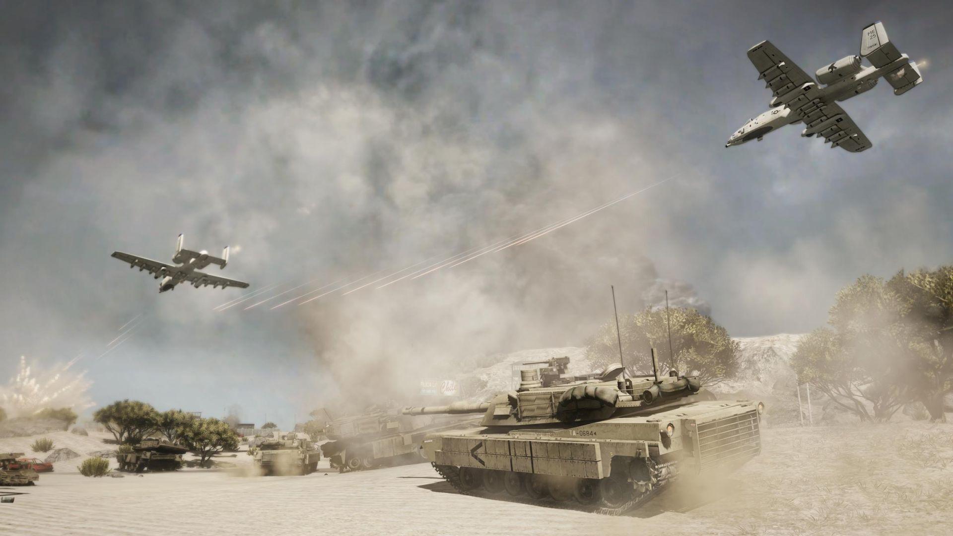 video games, Battlefield, tanks, A-10 Thunderbolt II - desktop wallpaper