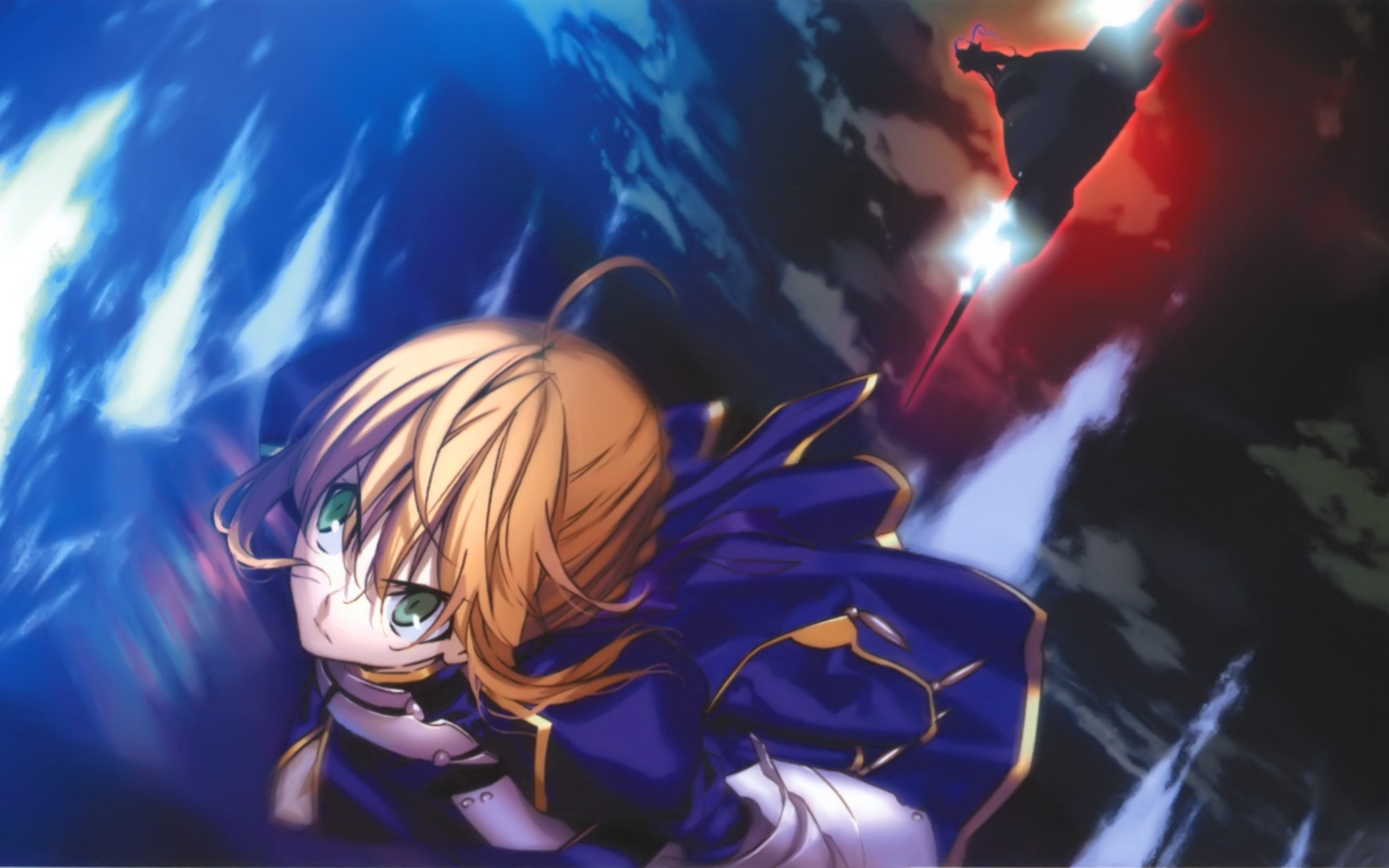 blondes, Fate/Stay Night, green eyes, Saber, Berserker (Fate/Zero), Fate series - desktop wallpaper