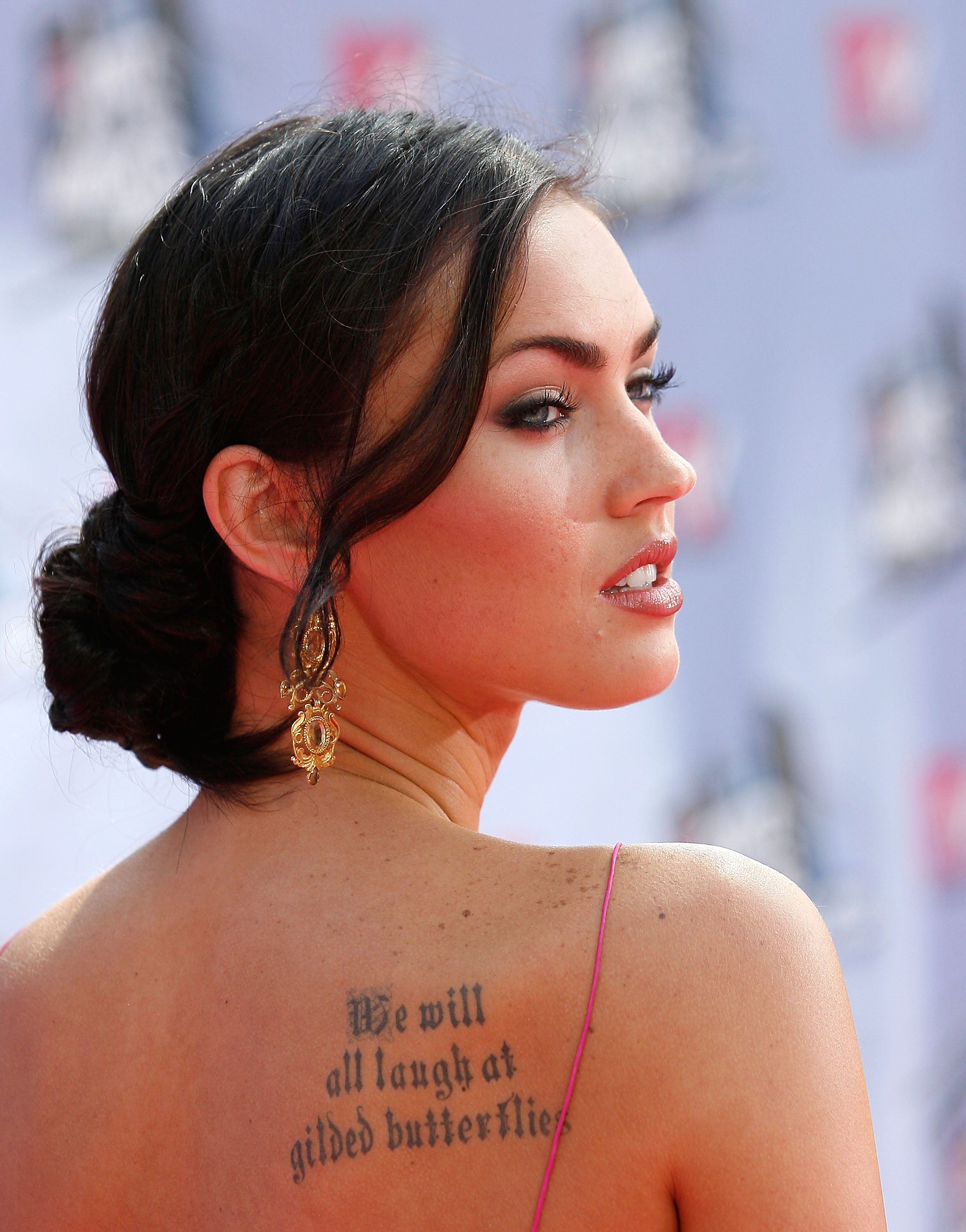 tattoos, women, Megan Fox, actress, celebrity - desktop wallpaper