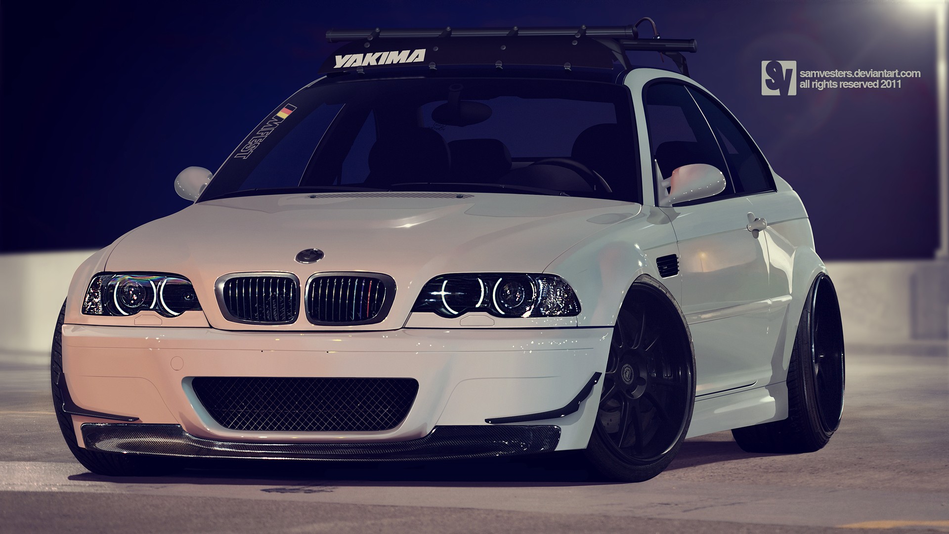 cars, BMW M3, BMW E46 - desktop wallpaper