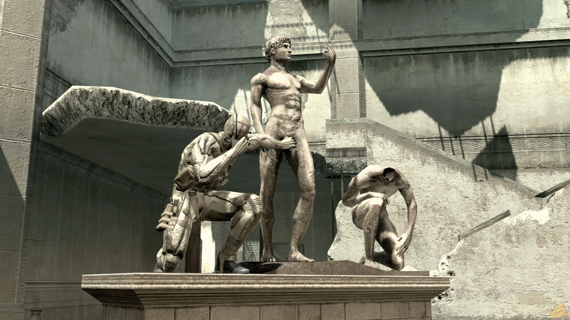Metal Gear Solid, Solid Snake, statues - desktop wallpaper