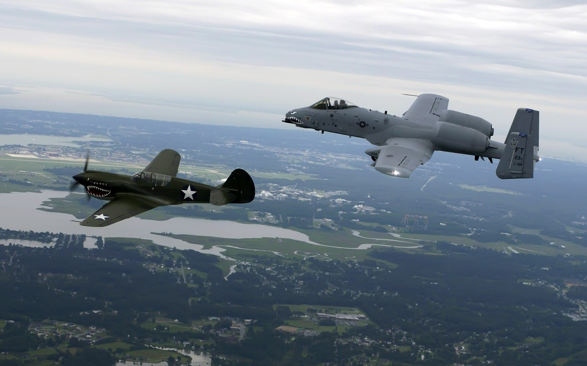 aircraft, war, military, airplanes, Warthog, A-10 Thunderbolt II - desktop wallpaper