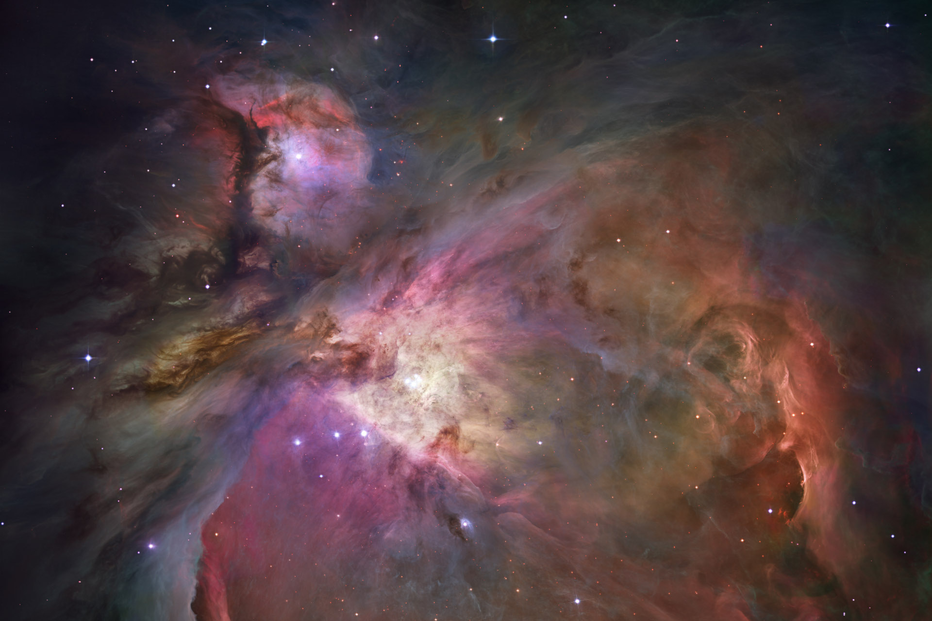 outer space, stars, nebulae, Hubble, gas, Orion - desktop wallpaper