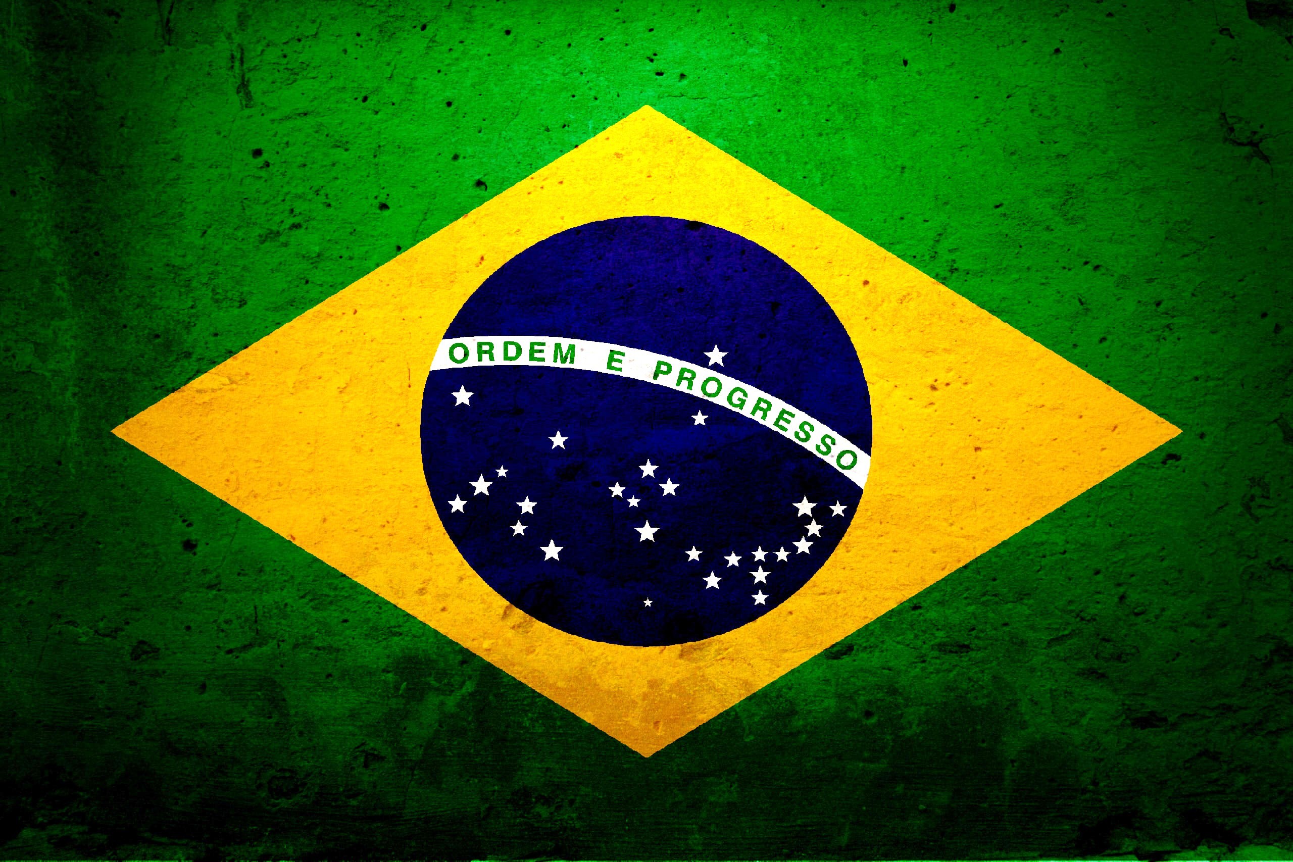 flags, Brazil - desktop wallpaper