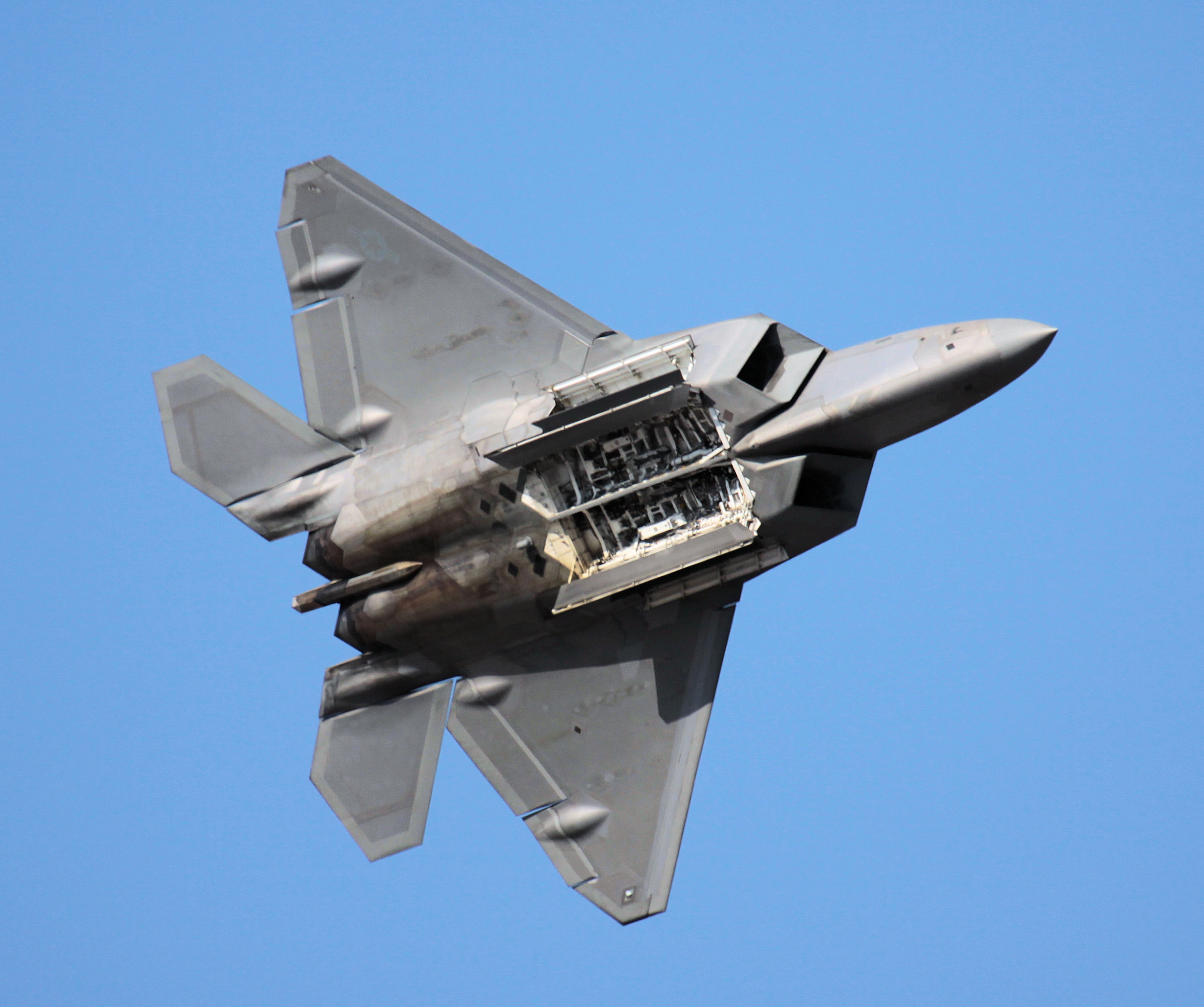 aircraft, bombs, military, raptor, F-22 Raptor - desktop wallpaper