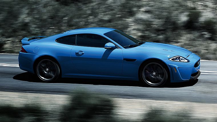 cars, Jaguar XKR, blue cars - desktop wallpaper