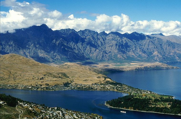 mountains, clouds, landscapes, New Zealand - desktop wallpaper