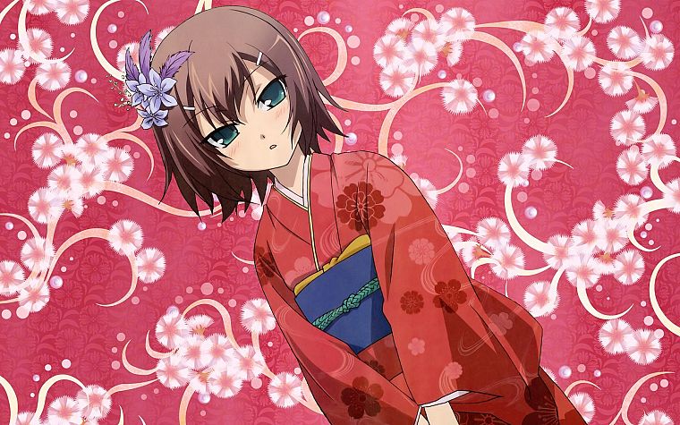 trap, Baka to Test to Shoukanjuu, anime boys, Kinoshita Hideyoshi, Japanese clothes - desktop wallpaper