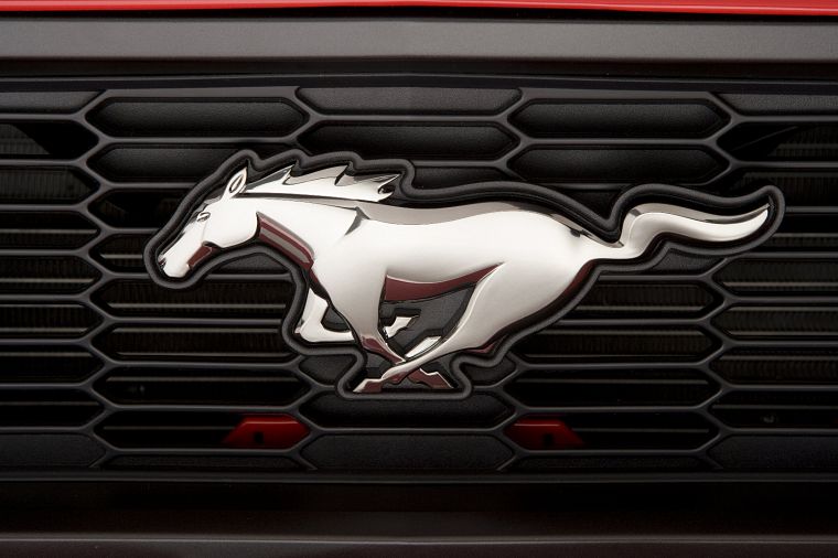 close-up, cars, vehicles, Ford Mustang, logos - desktop wallpaper