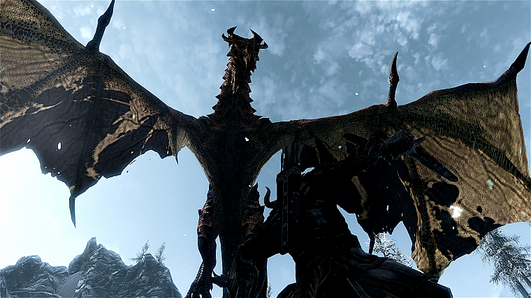 dragons, The Elder Scrolls V: Skyrim - desktop wallpaper