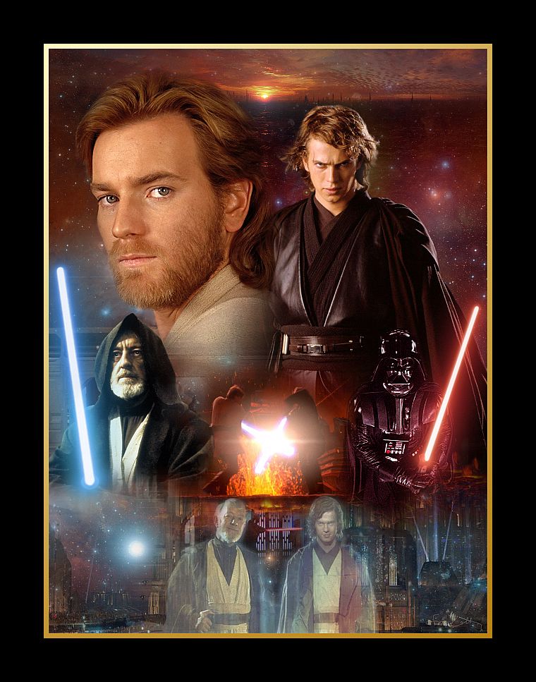 Star Wars, Darth Vader, Ewan Mcgregor, Anakin Skywalker, Hayden Christensen, Obi-Wan Kenobi - desktop wallpaper