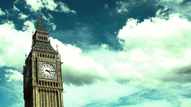 clouds, London, Big Ben, skyscapes - desktop wallpaper