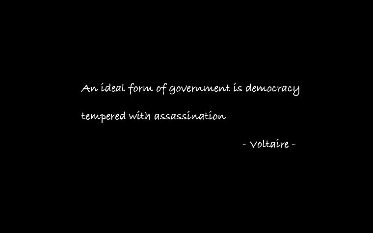 quotes, Voltaire - desktop wallpaper