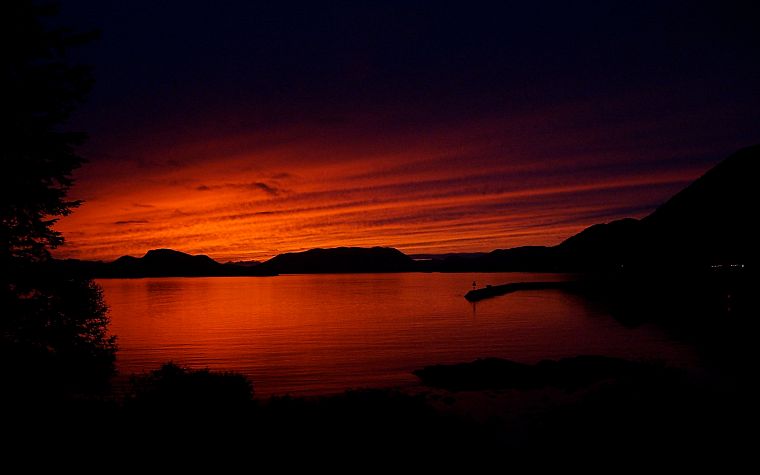 sunset, Alaska - desktop wallpaper
