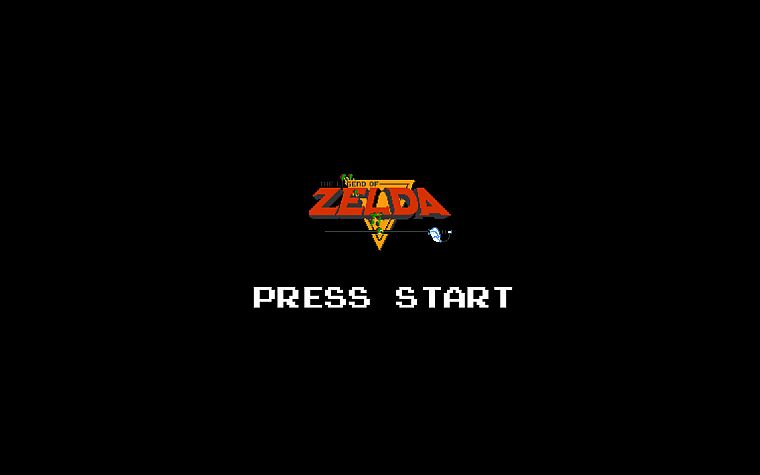 Zelda, pixel art - desktop wallpaper