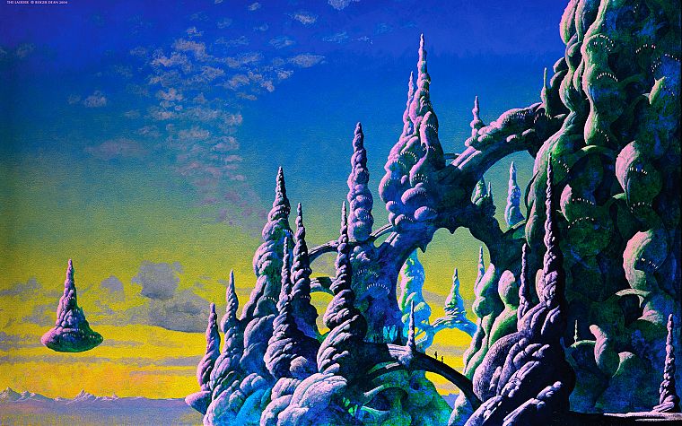 paintings, fantasy art, Roger Dean - desktop wallpaper