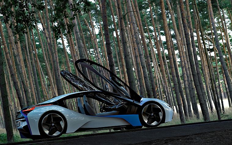 BMW, cars, vehicles, BMW i8 concept, EfficientDynamics - desktop wallpaper