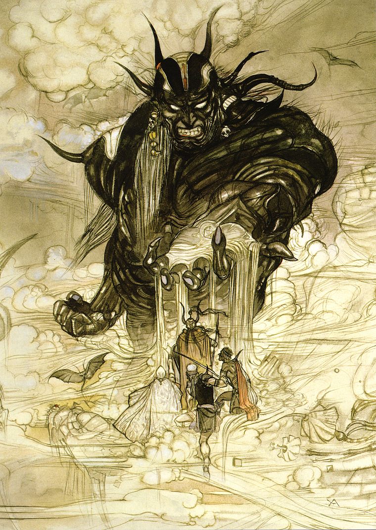 Final Fantasy, artwork, Yoshitaka Amano - desktop wallpaper