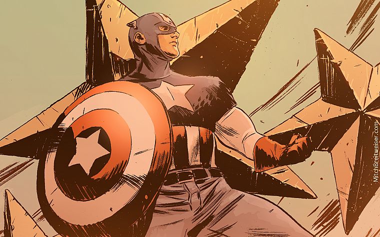 comics, Captain America, illustrations - desktop wallpaper