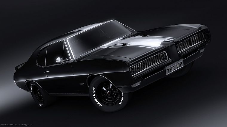 black, Pontiac, Pontiac GTO - desktop wallpaper