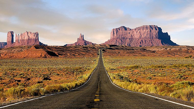 nature, deserts, roads, Utah, Route 163 - desktop wallpaper