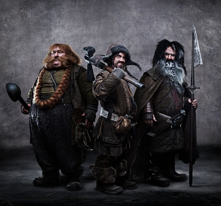 dwarfs, The Hobbit, Bifur, Bombur, Bofur - desktop wallpaper