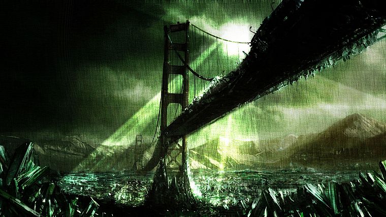 bridges, apocalypse, abandoned - desktop wallpaper