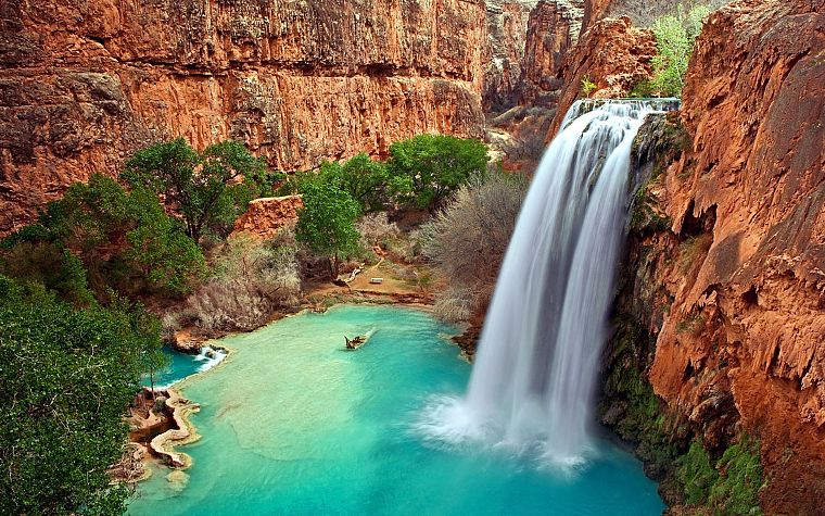 water, nature, USA, Arizona, Australia, waterfalls - desktop wallpaper
