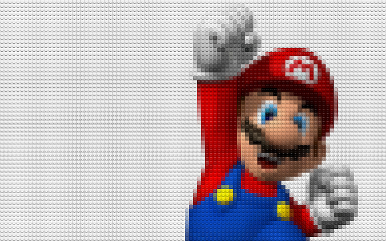 Mario, Super Mario, Legos - desktop wallpaper
