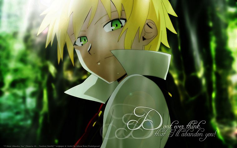 blondes, green eyes, Pandora Hearts, anime boys, Oz Vessalius - desktop wallpaper