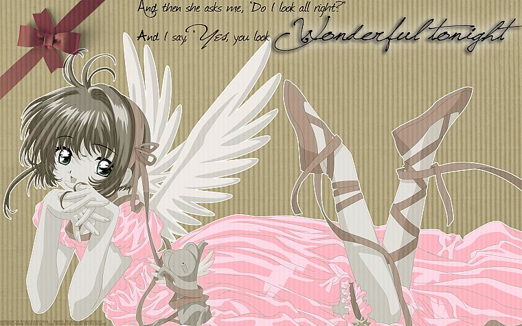 wings, Cardcaptor Sakura, wins, Kinomoto Sakura - desktop wallpaper