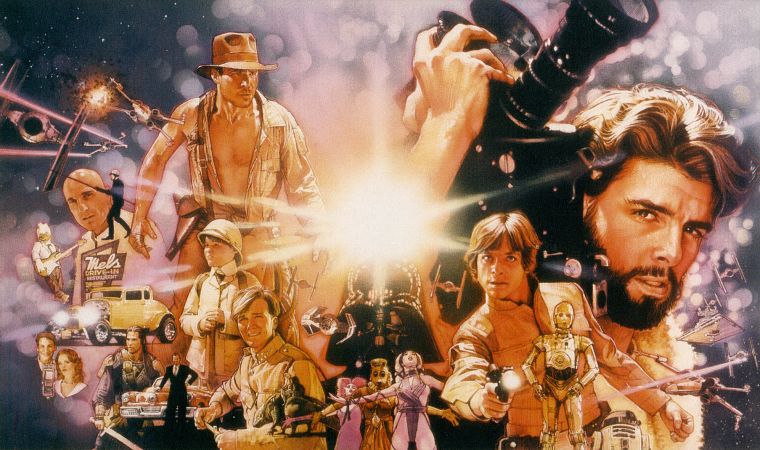Star Wars, THX 1138, Indiana Jones, Darth Vader, Luke Skywalker, Harrison Ford, George Lucas, crossovers - desktop wallpaper