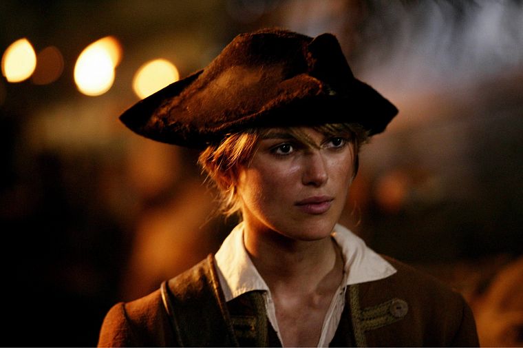 women, movies, Keira Knightley, Pirates of the Caribbean, Elizabeth Swann - desktop wallpaper